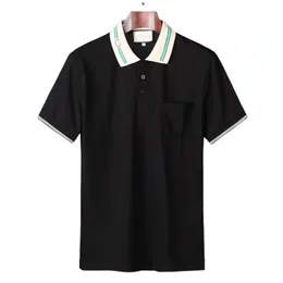 2022 biznesowa koszulka polo na co dzień tshirt męski rękaw w paski szczuplejsze męskie społeczeństwo moda męska sprawdzone kolory chooes #77