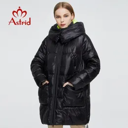 Astrid Winter Womens coat women long warm parka fashion Jacket hooded BioDown female clothing Brand Design 7253 201027