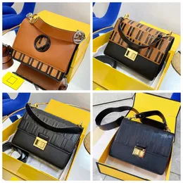 Luxury Designer Totes Handbags Fashion Shoulder Bags Designer Kan U Gold Label Top Presbyopia Embossed Leather Diagonal Bag