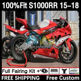 Injection Mold Fairings For BMW S 1000RR 1000 RR S1000-RR 2015-2018 Bodywork 3DH.76 S1000 RR S1000RR 15 16 17 18 S-1000RR 2015 2016 2017 2018 OEM Bodys Kit gloss red