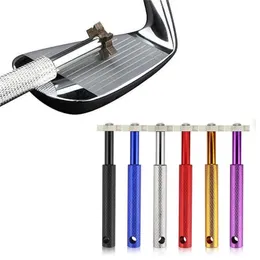 1Pcs Golf Groove Tool Iron Wedge Club Sharpener Cleaner Clear V U Blade 6 accessori da golf a colori