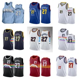 Basketball-Trikot 27 Murray 2022-23, weiß, neue Saison, Herren- und Jugend-City-Trikots auf Lager