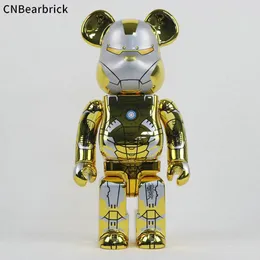 Nuovo Bearbrick vuoto base di montagna in acciaio violento building block orso 400% bambola giocattolo alla moda bambola soggiorno decorazione 28 cm