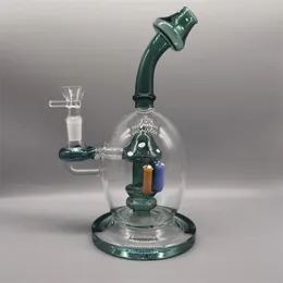 Lake Green Hookahs Becherbongs Psychede Mushroom Bong mit 14,4 mm Glaskopf und 22 cm hoher Wasserpfeife