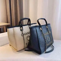 Luxury Fashion Designer Beach Bags Large Linen Woven Women Evening Handbag Straw Knitting Shoulder Portable Classics