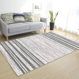 Household Grey And White Rug Large Rugs Carpets for Home Living Room Nordic Striped Geometric Modern alfombras Sale Y200417