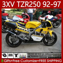 Fairings for Yamaha TZR 250 TZR250 R RR TZR-250 TZR250R Ljusgul 92 93 94 95 96 97 Kropp 117NO.42 YPVs 3XV TZR250-R 1992 1993 1994 1995 1996 TZR250RR 92-97 Bodywork