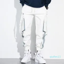 2022-Men's Pants Casual Hiphop Streetwear Men Cargo Korean Fashion Harem Pockets Comfortable Lightweight Running Pant For MaleMen's