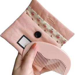 Pennelli per capelli di marca Pennelli in legno rosa con un strumento per lo styling tascabile Girl Hairs Prodotto di bellezza
