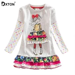Dxton Girls Sukienka dla dzieci ubrania zimowe kazuki sukienki dla dziewczyn świąteczne księżniczka ubranie LH3660 28y 201008