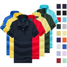 Wholesale 2018 summer new senior men's polos shirt men's short-sleeved casual fashion polos shirt men's solid color lapel polos shirt