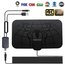 4K HD Indoor HDTV Antennas 1500 Miles Satellite Receiver Antenna TV Digital With Amplifier Radius Aerial Clear Fox Satellite Dish