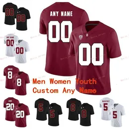 Nik1ステッチカスタム19 Elijah Higgins JJ Arcega-Whiteside2 Trenton Irwin 20 Bryce Love Stanford Cardinal College Men Mens Youth Jersey