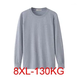 Męskie koszulki T-shirt z długim rękawem zima 7xl 8xl 134 cm duży rozmiar 5xl 6xl bawełniany dom