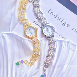 Wristwatches Luxury Crystal Women Bracelet Watches أفضل العلامة التجارية للأزياء الخاصة بالسيدات الكوارتز مشاهدة Wristwatch Montre Femme Relogiowrist