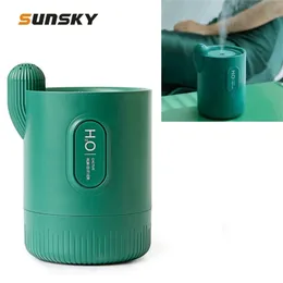 USB-Mini-Aroma-Diffusor für Auto, Zuhause, Büro, Kaktus-Luftbefeuchter, Fassungsvermögen 330 ml, 201009