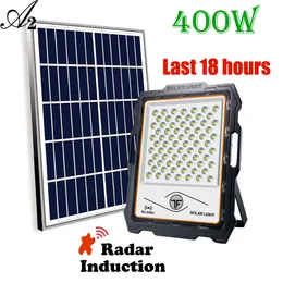 PIR Solar Flutlicht Radar Sensor Lichter 100W 200W 400W 600W 5V Garten Solar Lampe intelligente Menschliche Körper Induktion Linsen Beleuchtung Super Helle Im Freien Wasserdicht