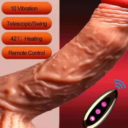 Massorger Sex Toys Vibrator consolador s para mujeres Sexshop Big Dildos hembra con masturbadores de pene de control remoto calefacción de juguetes sexy para mujer
