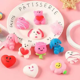 TPR Squishy Animal Fidget Toys for Valentine Day Cartoon Pet Extrusion Vent Decompression Toy Cute Squeeze Mochi Rising Stress Relief Ball Convenient Washing