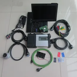 Lo strumento diagnostico mb star c5 sd collega l'hdd diagnostico con il laptop x200t supporta Wi-Fi per 12 V e 24 V