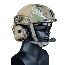 戦術的アクセサリーハンティングヘッドセットWST Gen.5ヘルメットタイプ通信ノイズキャンセルヘッドフォンサウンドピックアップ削減ヘッドセッタクト
