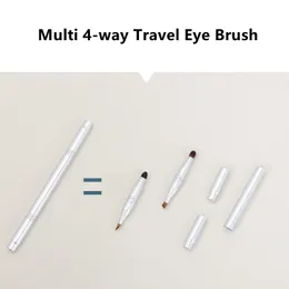 Natural Multi 4 Way Travel Makeup Brush Kit 4-em-1 Sombra Misturando Smudy Lip Forro Beber Cosmetics Beauty Tool