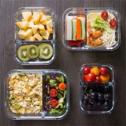 Здоровый материал для ланч -коробки Bento Boxes Микроволновый обеденный залог контейнер для хранения продуктов питания школьная еда для ланч коробки 201016