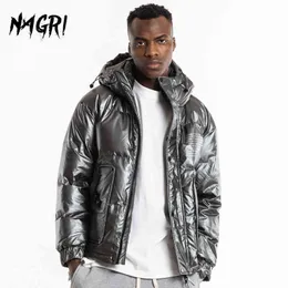 NAGRI Men Oversize Jacket Coat Waterproof Thicken Outwear White Duck Down Parka Coat Men's Winter Down Jacket With Hooded T220802