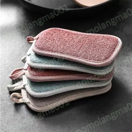 Double Sided Kitchen Magic Cleaning Cloths Sponge Scrubber Sponges Dish Washing Towels Scouring Pads Bathroom Brush Wipe Pad