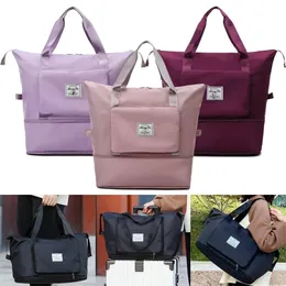 Składane torby podróżne Wodoodporny bagaż TOTE dla kobiet duża pojemność wielofunkcyjna torebka DUFLE 220813
