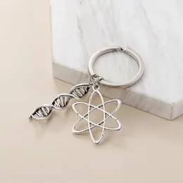 Molécula de DNA Keychain Chemistry Science Physics Professor Day Day Compate de amizade do colega de amizade