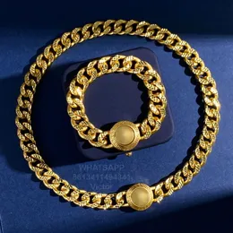 Gorgon Big Gold Halsketten Kette Luxusmarke Vintage vergoldet 18K Anhänger hochwertiger Paarstil offizielle Replik Anhänger Länge kann individuell angepasst werden