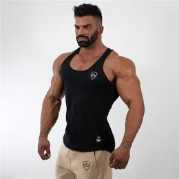 Mens Tank Tops Gömlek Gym Deps Top Fitness Giyim Yelek Kolsuz Pamuklu Adam Canotte Vücut Geliştirme Ropa Hombre Man Giysileri Giyim 220527