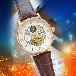 Orologio da uomo a mosca cavo maschile Montre Luxury MECCANICO AUTOMATICO COLLO COLLO 42MM ACCIAIO IN INCENDA IN ACCIAIO SUPER LUMINO LUMINO