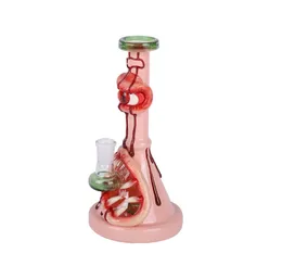 Bong in vetro 3D a forma di occhio di sangue 10 pollici pipa ad acqua in vetrosilicone narghilè creativo gorgogliatore olio dab rig