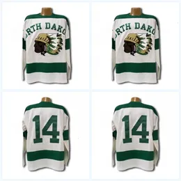 Vipceomit 1954 Dakota do Norte Sioux Jersey Homem 100% costurados Fighting Sioux Dakota Hockey Jerseys qualquer nome e qualquer número de Mix de Mix