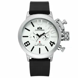 Relógios de pulso Drop moda relógio homem esportes de negócios relógios auto -sinuosos tira de borracha de borracha para homens de luxo para homens