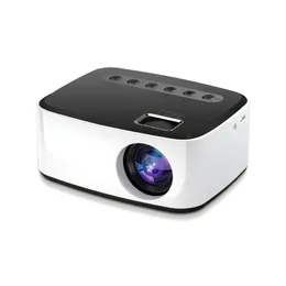 Bärbar T20 Mini LED -projektor HD 1080p hemmabiofamilj Cinema Media Player Entertainment Digital Projector