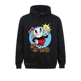 Men's Hoodies & Sweatshirts Cuphead Hoodie Game Mugman Cup Mouse Funny Cotton Pullover Camisas 3D Christmas Day Gift Sweater Man