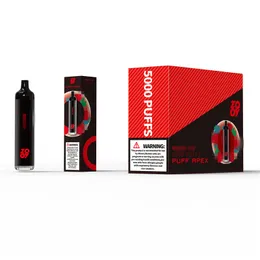 Orijinal Zooy Pro 5000 Puflar Tek Kullanımlık Vape Cihazları 650mAh Şarj Edilebilir Pil 2% 20mg Sigarette Vapes Pen Bang BC 5000 Çubuk Desechables