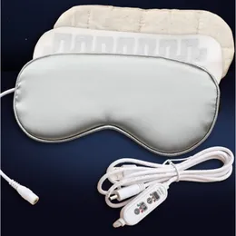 Silk Heated Eye Mask for Dry Eyes 3 Mode USB Wormwood Steam Warm Compress Eye Mask for Puffy Eyes USB Heated Eye Patch Chalazion 220622