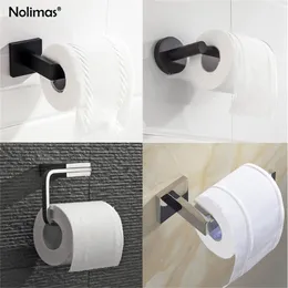 SUS 304 Stainless Steel Toilet Paper Holder Wall Mount Tissue Roll Hanger Bathroom AccessoriesMirror Polished & Matte Black T200425