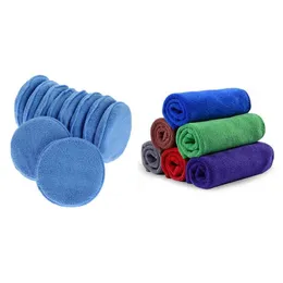 Car Sponge Microfibre Cleaning Cloth 40x40cm 12x Microfiber Wax Applicator Polish Foam Spongecar