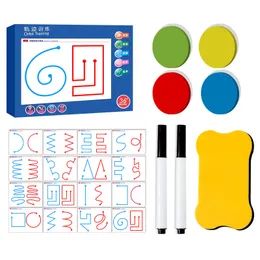 Drawing Set Learning Trajectory Training Drawing Educational Toys for Children Learning Early Education Montessori Birthday Gift 220706