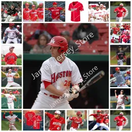 NCAA Custom uh houston pumas costura camisa de beisebol faculdade 17 Jackson Dannelley 18 cameron níquens 19 guia Tracy 20 kyle lacalameto 21 jaycob deese 24 ben Sears