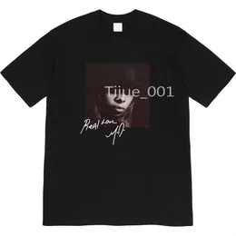19FW Mary J. Blige Tee New Limited Box Summer High End Designer Street T-shirt Moda traspirante Casual Uomo Donna Youth Solid Simple Short Sleeve TJAMTX123