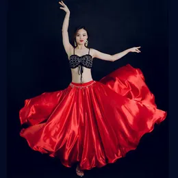Bühnenkleidung Damen Sexy Bauchtanz-Kostüm-Set DJ Fashion Showgirl Dancing GOGO Top Röcke ÜbungskleidungStage