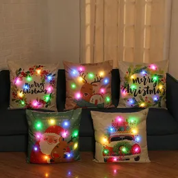 Подушка/декоративная подушка для освещения подушка подушки рождественский дом диван диван наволочка