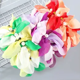 Spring Summer Bride Wedding Hairband Flower Crown Headband Hair Accessories Women Sweet Floral Weather Hair Hoop Hairwear