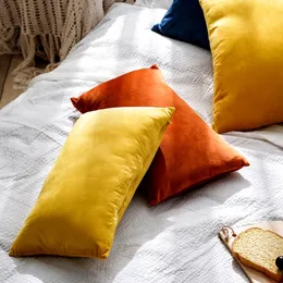 Super Soft Cushion Cover Velvet Pillow för soffa vardagsrum housse de coussin 30x50 cm dekorativa kuddar nordiska dekoration w220412